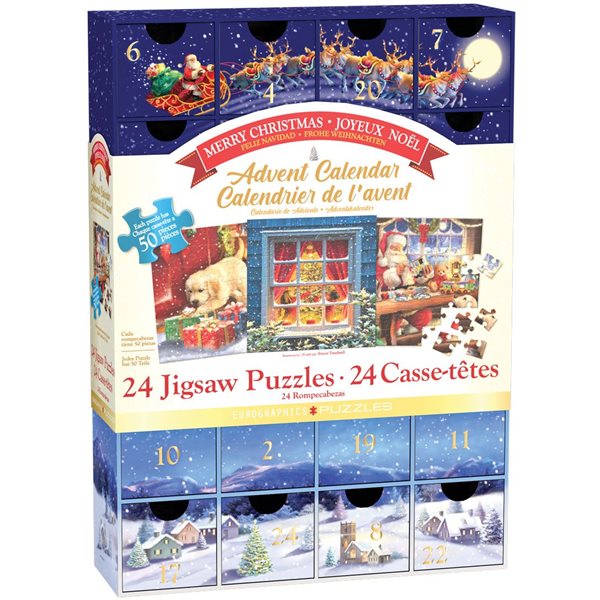 24 x 50 Pieces – Advent Calendar Jigsaw Puzzles