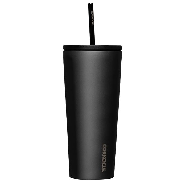 Cold Cup 24 oz Insulated Tumbler with Straw - Ceramic Slate