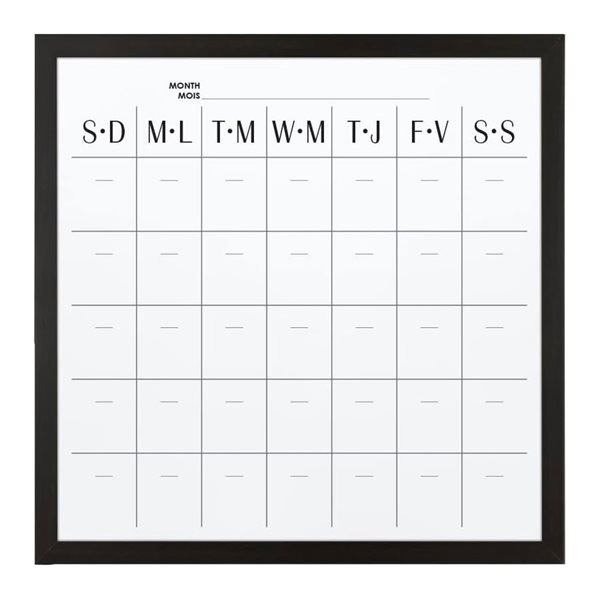 Quartet® Magnetic Dry-Erase Calendar Board