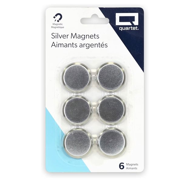 Round Silver Magnets