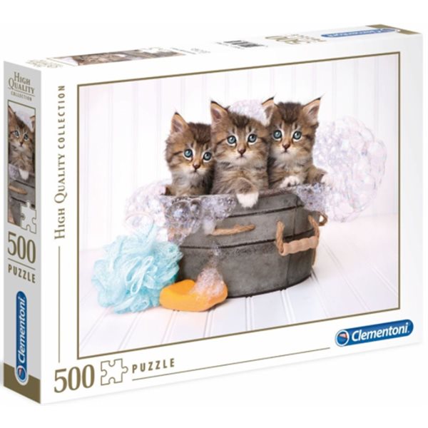 500 Pieces – Kittens and Soap Jigsaw Puzzle