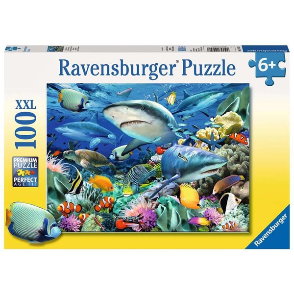 100 Pieces XXL – Shark Reef Jigsaw Puzzle