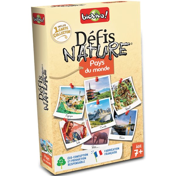 Jeu défis nature - Pays du monde