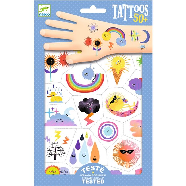 Tatouages temporaires - Émojis météo