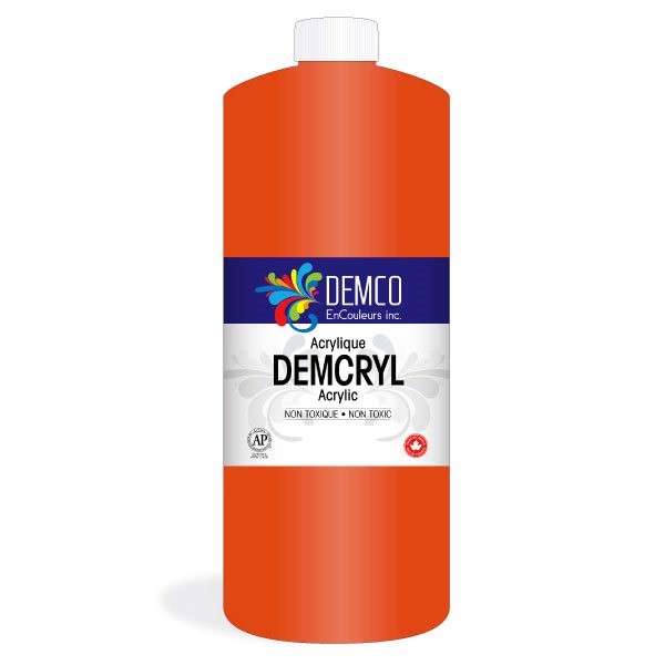 Demcryl Acrylic Paint - 1 L - Orange