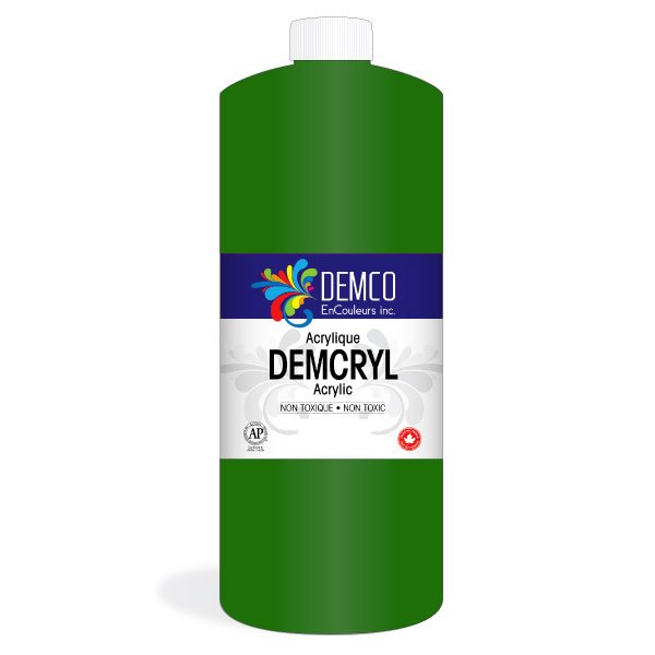 Peinture acrylique Demcryl - 1 L - Vert phtalo