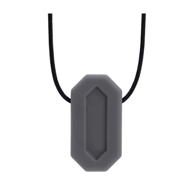 Minibite™ Small Chew Necklace - Strong - Dark Grey