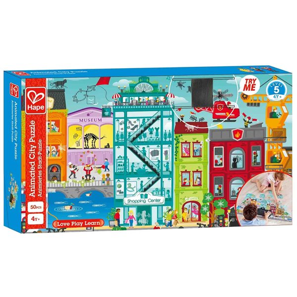 49 Pieces – Animated City Puzzle