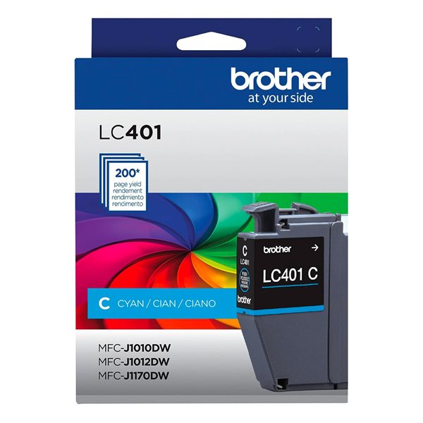 Cartouche jet d'encre Brother LC401 - Cyan