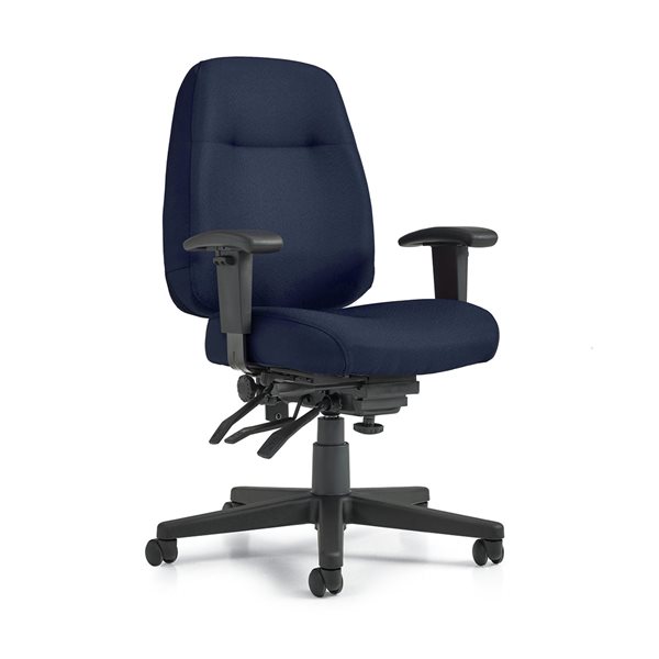 Full-Time MVL2900 Medium Back Multi-Tilter Chair - Navy