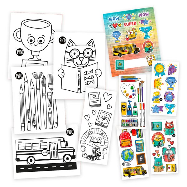 Temporary Tattoos and Coloring Pages Learn