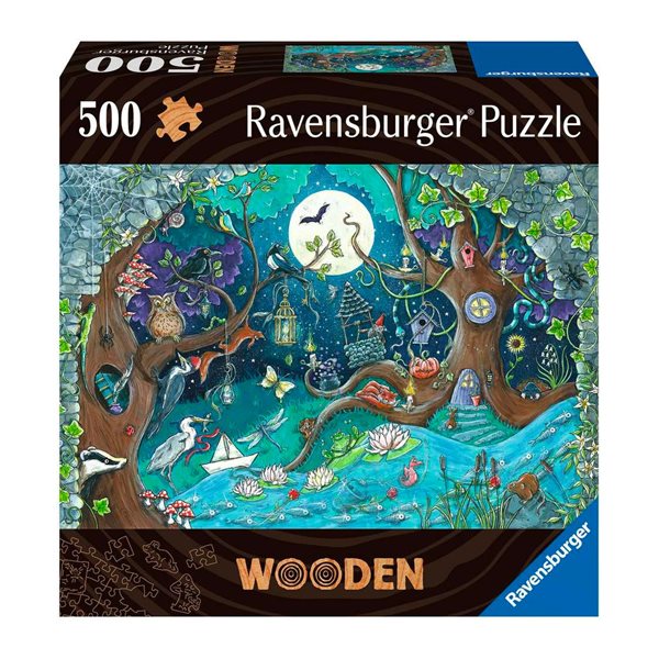 500 Pieces – Fantasy Forest Wooden Jigsaw Puzzle