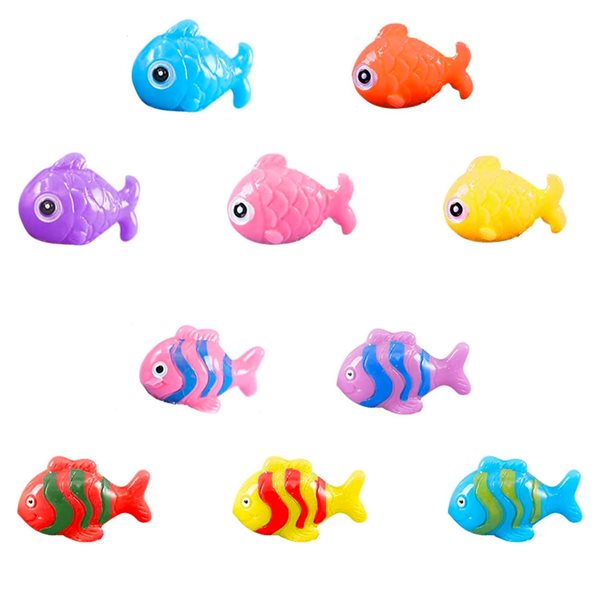 Figurines miniatures de poissons de mer