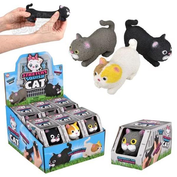 4 inches Stretchy Squish Cat Fidget Toy
