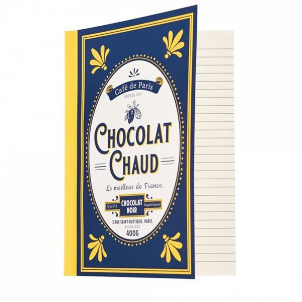 A5 Size Notebook - Café de Paris "Chocolat chaud"