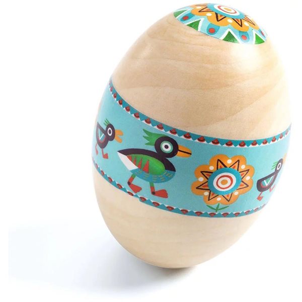 Jouet Maraca en forme d'œuf Animambo