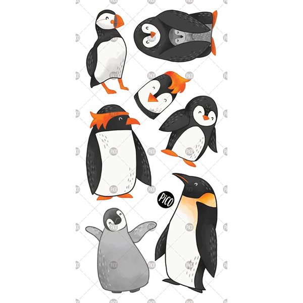 Tatouages temporaires - Les charmants pingouins