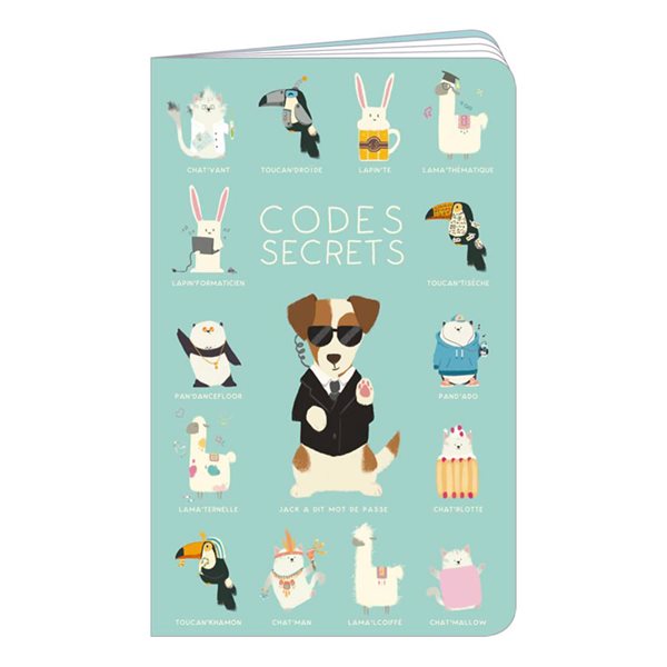 Cahier de correspondance Code secrets Animaux