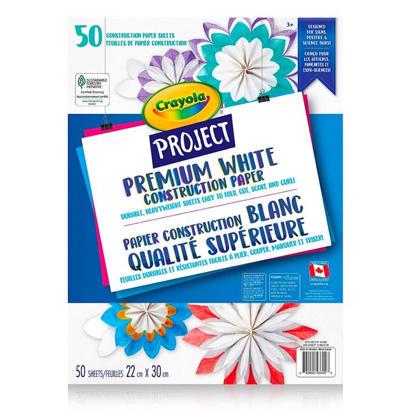 Premium Construction Paper - White