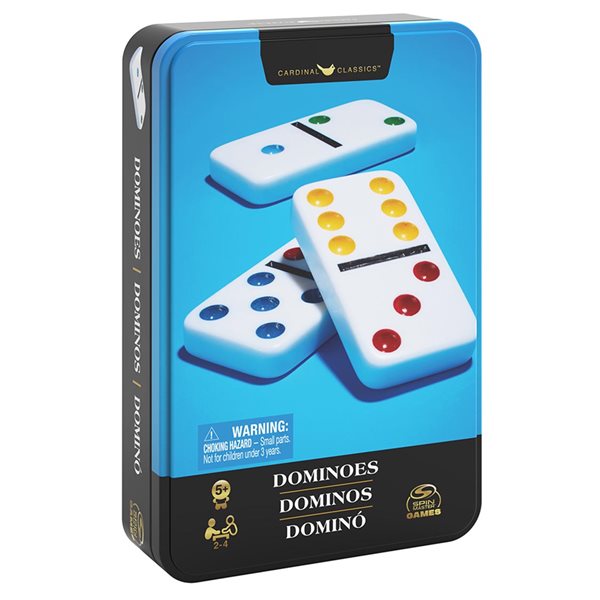 Jeu Dominos Double 6 en boîte métallique