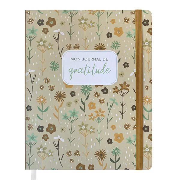 Journal de gratitude - Beige fleurs