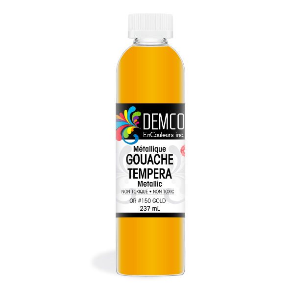 Gouache Demco métallique 273 ml - Or