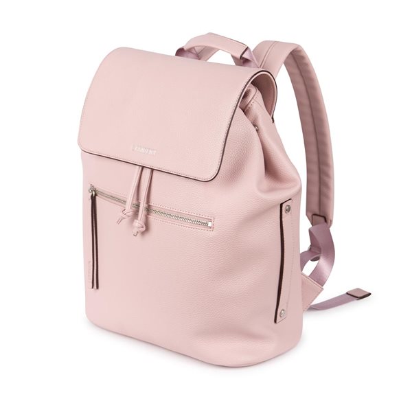 The Riley Vegan Leather Backpack - Dusty Pink