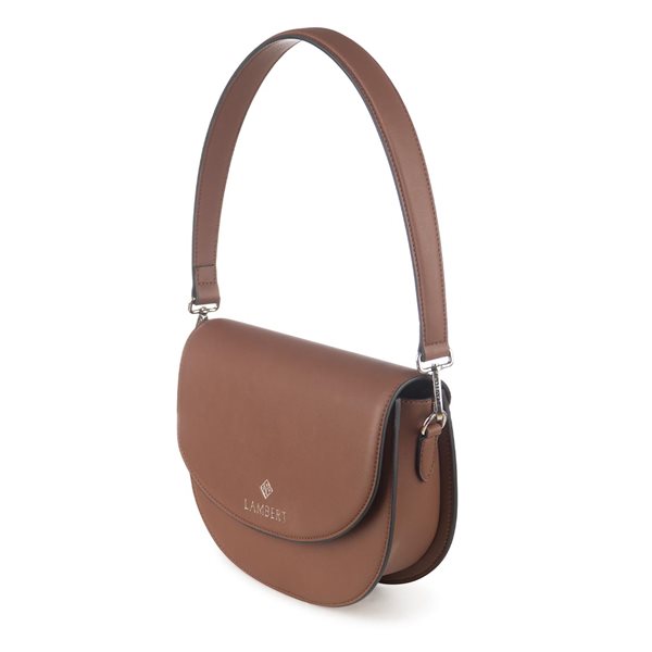 Sac à main en cuir végane Naomi - Brunette