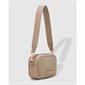 Cuba Suede Mini Crossbody Bag - Frappe