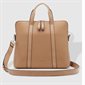 Rhodes Laptop Bag - Latte toffee