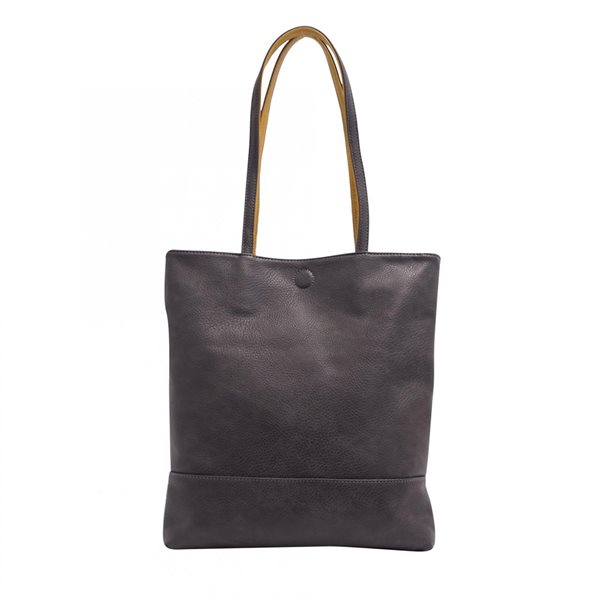 Amia Reversible Tote Bag - Black & Dark Yellow