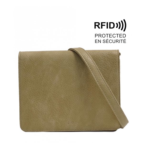 Karina Crossbody Wallet - Avocado Green