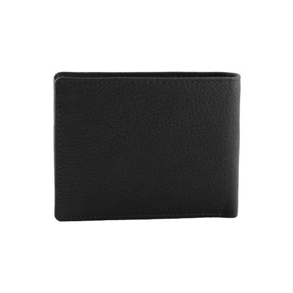 Portefeuille en cuir pour hommes Paisley - Noir