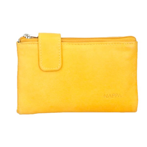Mini Charlotte Small Leather Wallet - Yellow
