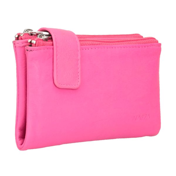 Mini Charlotte Small Leather Wallet - Pink
