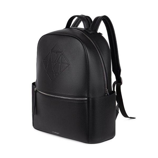 The Vicky Vegan Leather Diaper Bag - Black