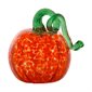 Round Glass Pumpkin - 3 in