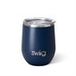 12 oz Stemless Wine Cup - Navy