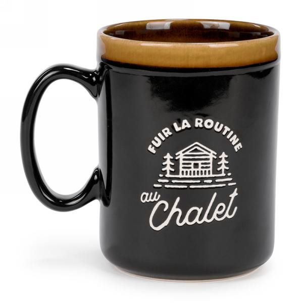 Tasse en céramique Fuir la routine au chalet