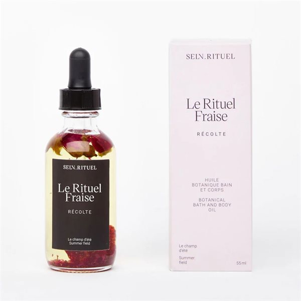 Huile botanique bain et corps - Rituel Fraise