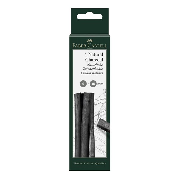 Pitt® Natural Willow Charcoal - 6 Sticks (9-15mm)
