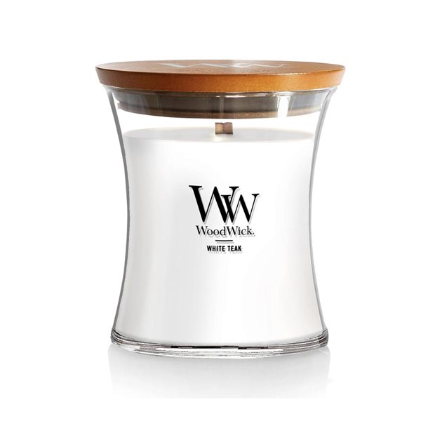 Hourglass Candle - 9.7 oz - White Teck