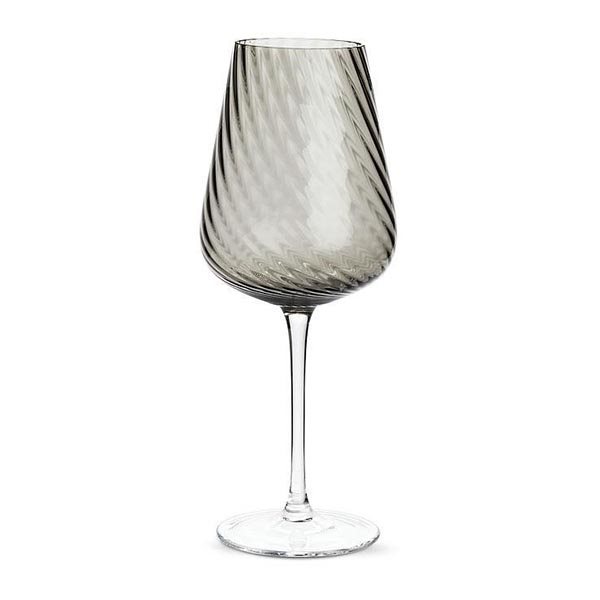 Verre à vin optique torsadé