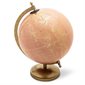 Globe terrestre sur pied - Rose et or