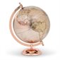 Globe terrestre brillant sur pied - Rose et cuivre