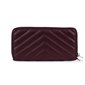 Frida Quilted Vegan Leather Wallet - Deep Orchid