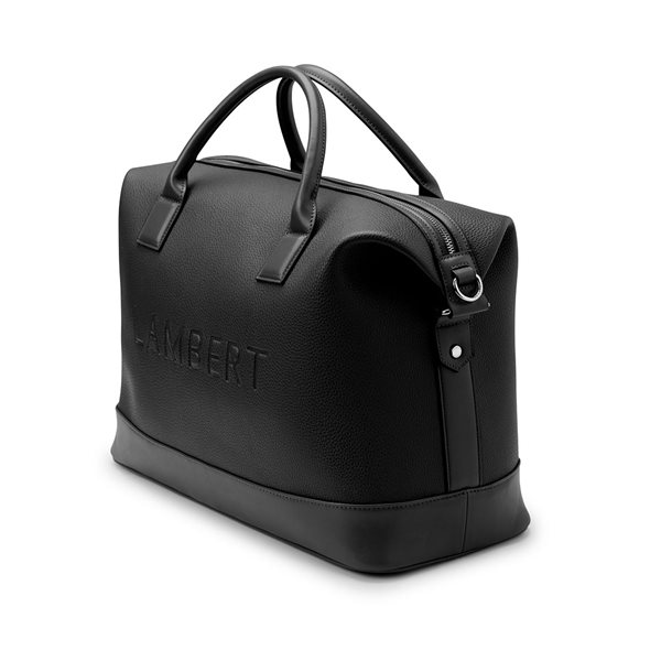 The Mae Vegan Leather Travel Tote Bag - Black