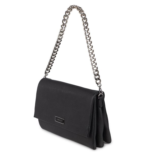 The Valeria Vegan Leather Handbag - Black