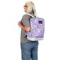 Cross Town Backpack Plus - Fluid Floral Pastel Lilac