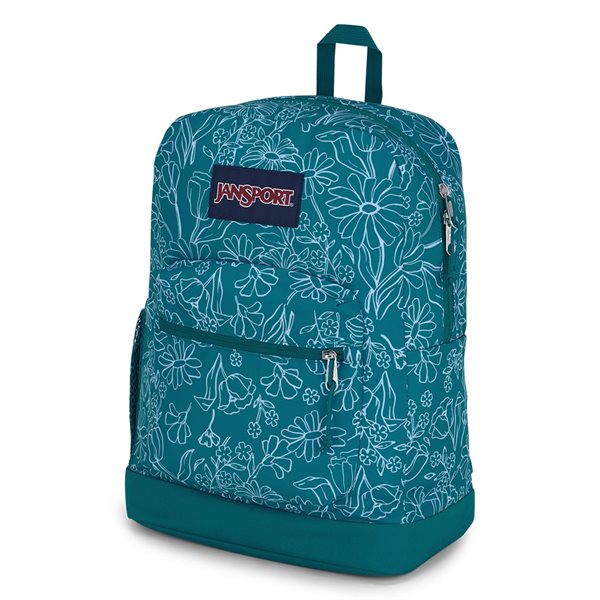 Cross Town Backpack Plus - Delightful Daisies Green